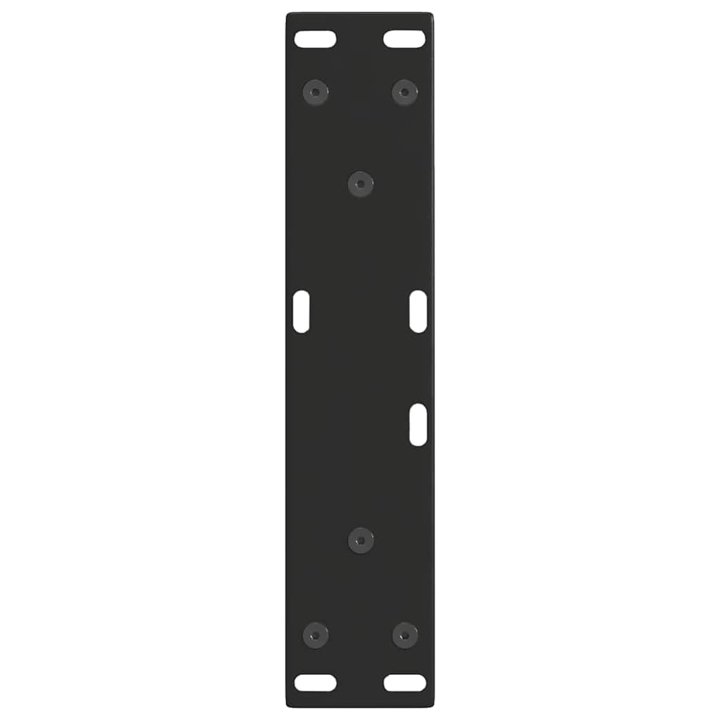 Couchtischbeine V-Form 2 Stück Schwarz 28x(42-43,3) cm Stahl