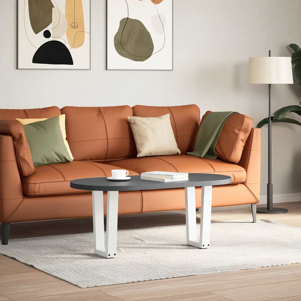 Couchtischbeine V-Form 2 Stück Weiß 28x(42-43,3) cm Stahl