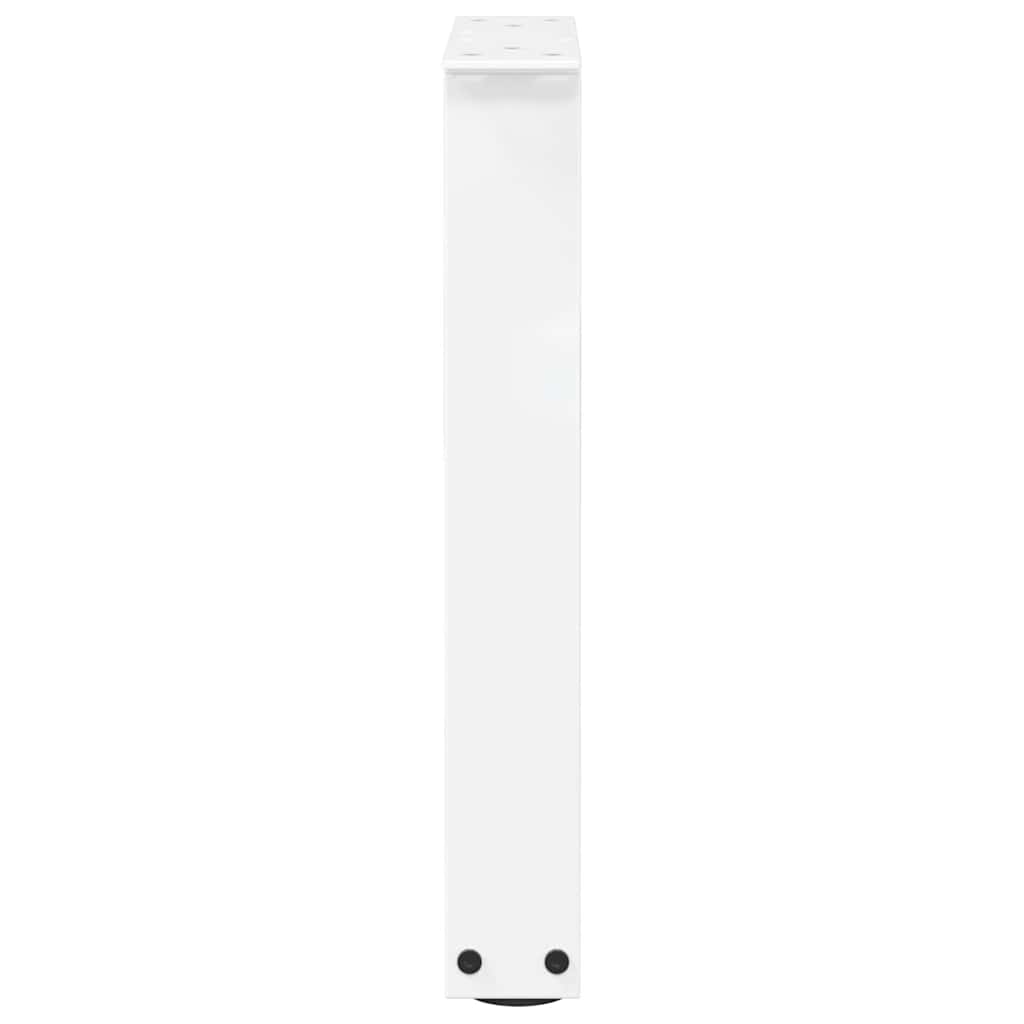 Couchtischbeine V-Form 2 Stück Weiß 28x(42-43,3) cm Stahl