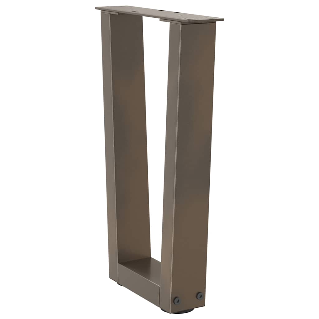 Couchtischbeine V-Form 2 Stück Naturstahl 28x(42-43,3) cm Stahl