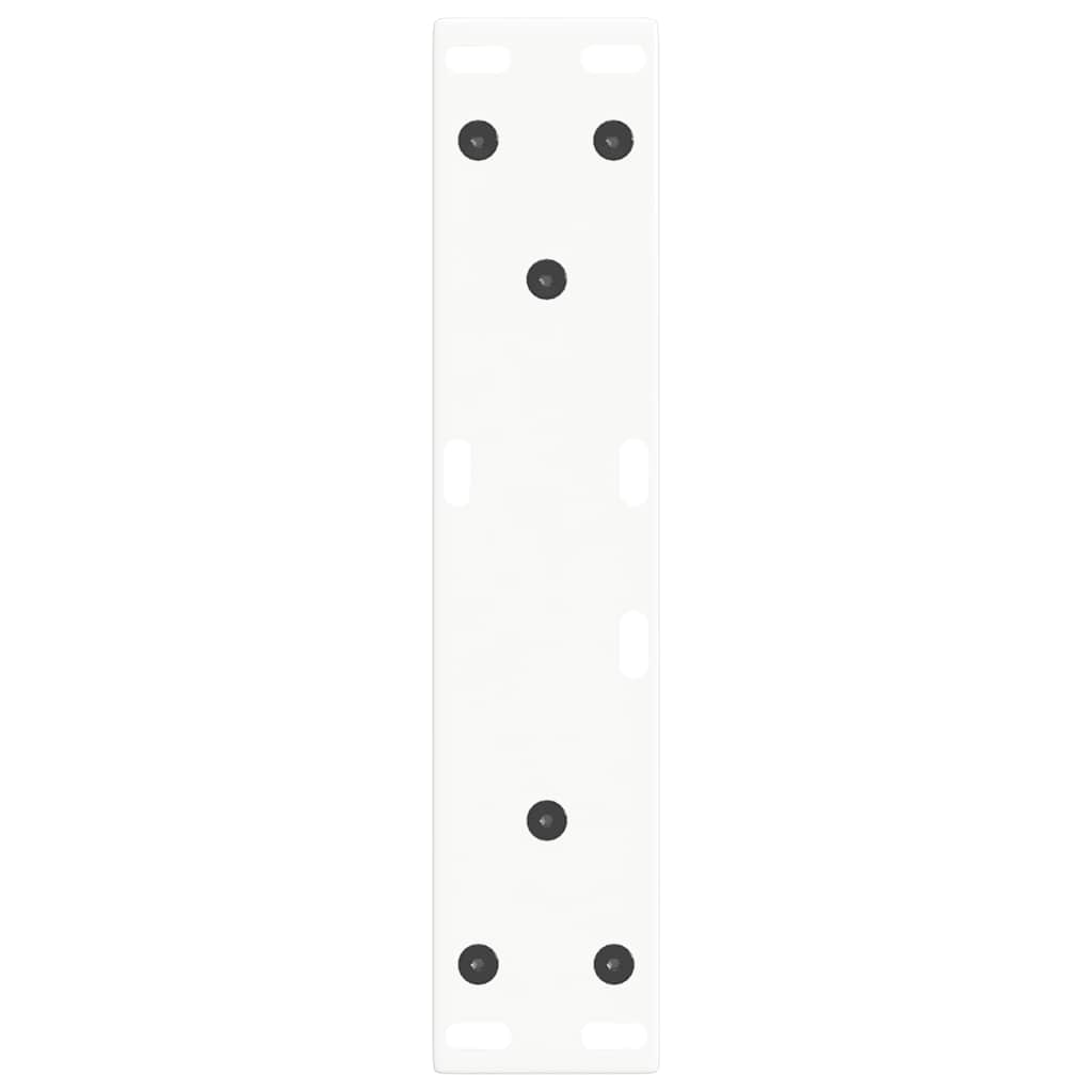 Couchtischbeine V-Form 2 Stück Weiß 38x(42-43,3) cm Stahl