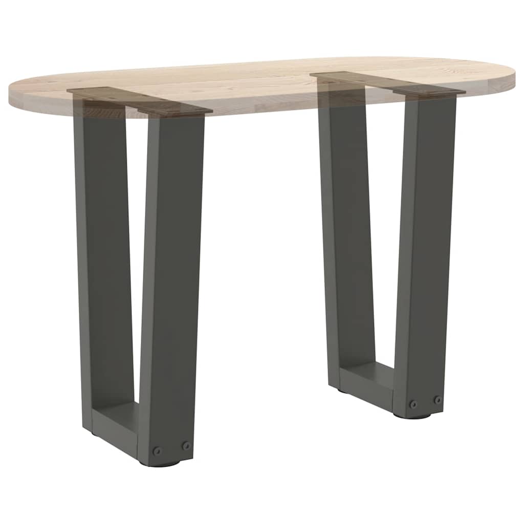 Couchtischbeine V-Form 2 Stück Anthrazit 38x(42-43,3) cm Stahl