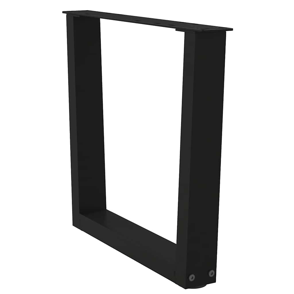 Couchtischbeine V-Form 2 Stück Schwarz 50x(42-43,3) cm Stahl