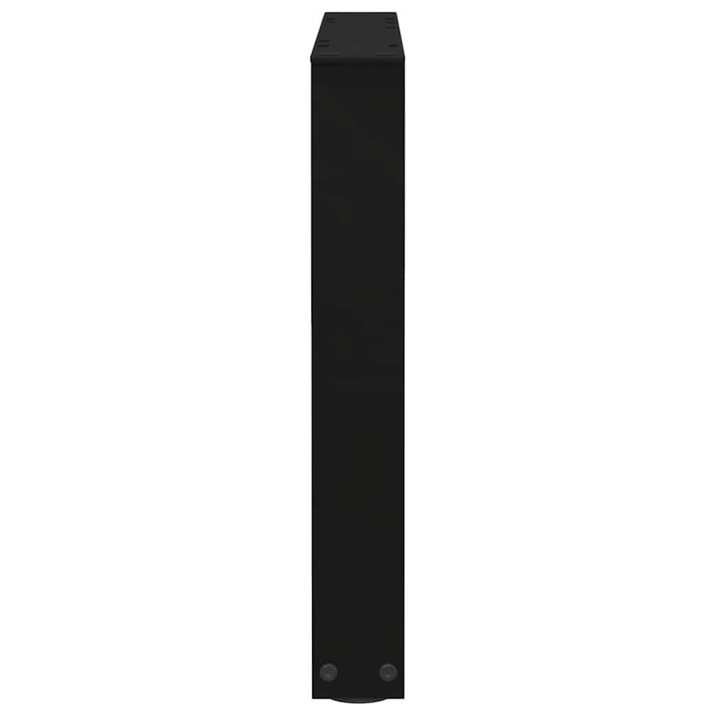 Couchtischbeine V-Form 2 Stück Schwarz 50x(42-43,3) cm Stahl