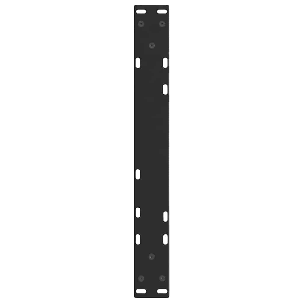 Couchtischbeine V-Form 2 Stück Schwarz 50x(42-43,3) cm Stahl