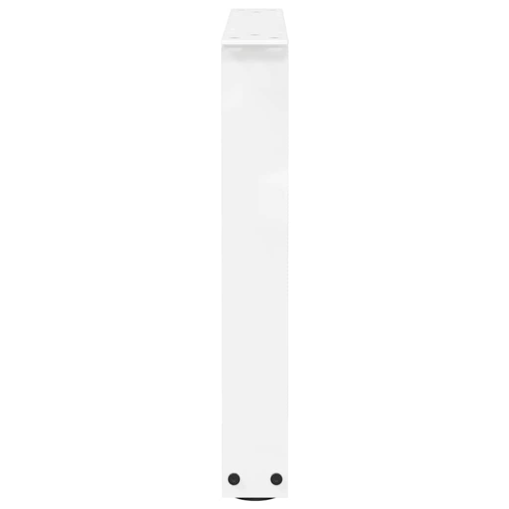 Couchtischbeine V-Form 2 Stück Weiß 50x(42-43,3) cm Stahl