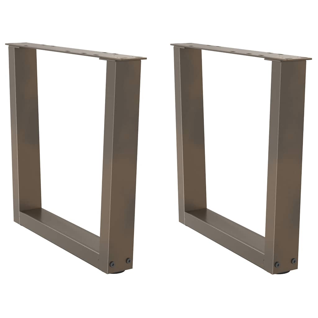 Couchtischbeine V-Form 2 Stück Naturstahl 50x(42-43,3) cm Stahl