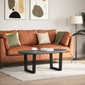 Couchtischbeine V-Form 2 Stück Schwarz 60x(42-43,3) cm Stahl