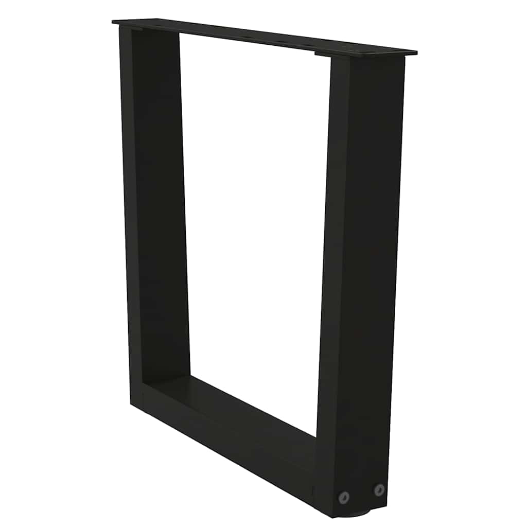 Couchtischbeine V-Form 2 Stück Schwarz 60x(42-43,3) cm Stahl
