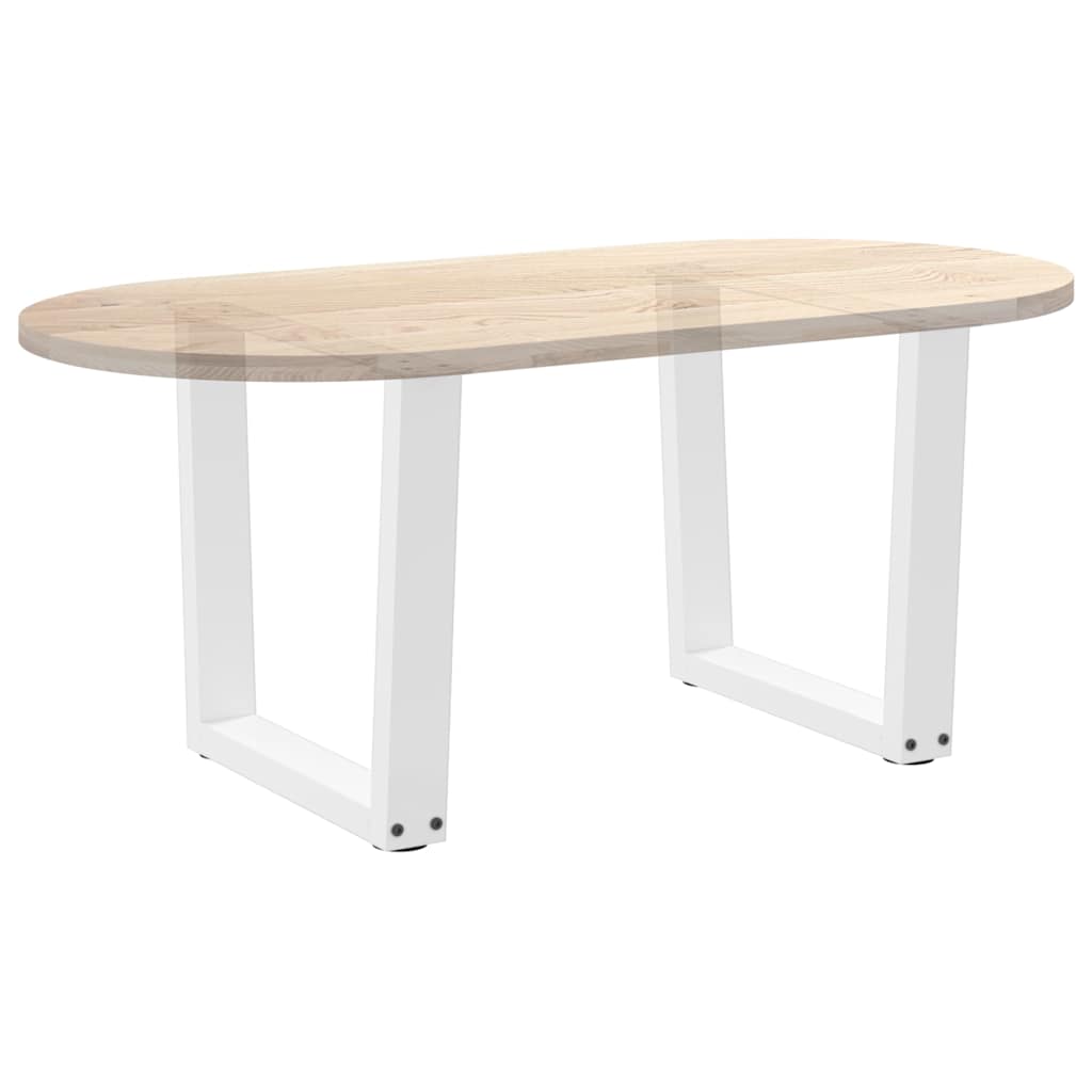 Couchtischbeine V-Form 2 Stück Weiß 60x(42-43,3) cm Stahl