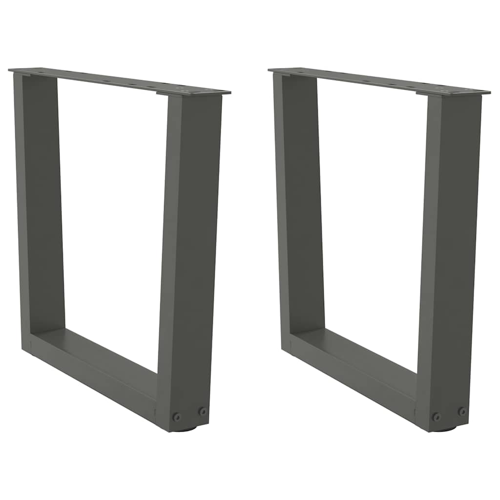 Couchtischbeine V-Form 2 Stück Anthrazit 60x(42-43,3) cm Stahl