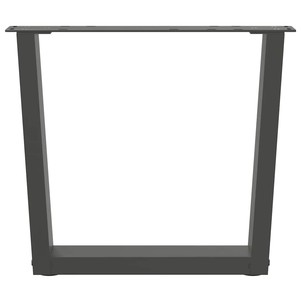Couchtischbeine V-Form 2 Stück Anthrazit 60x(42-43,3) cm Stahl