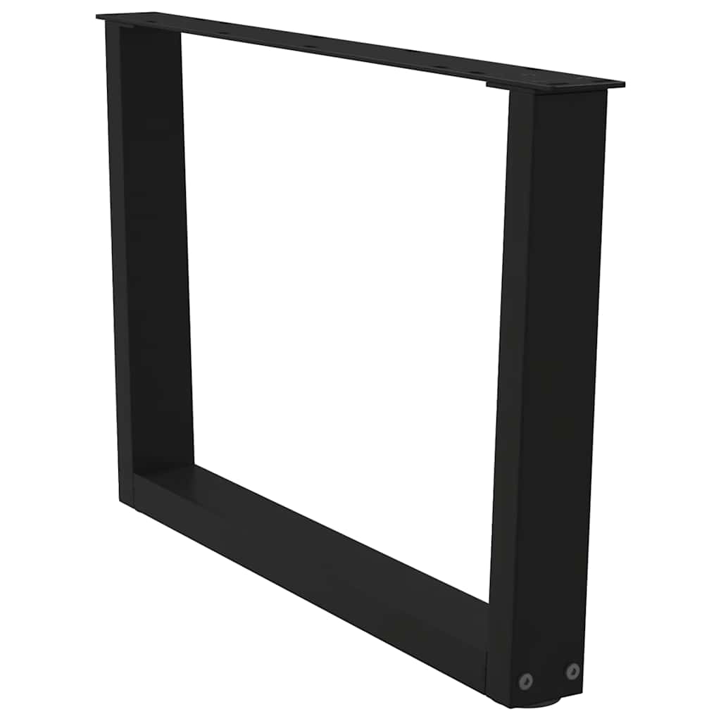 Couchtischbeine V-Form 2 Stück Schwarz 70x(42-43,3) cm Stahl