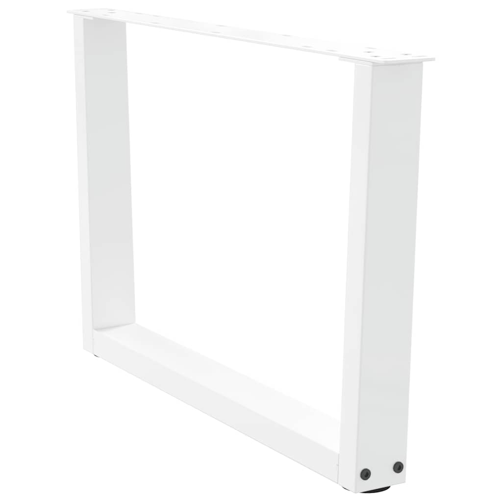 Couchtischbeine V-Form 2 Stück Weiß 70x(42-43,3) cm Stahl