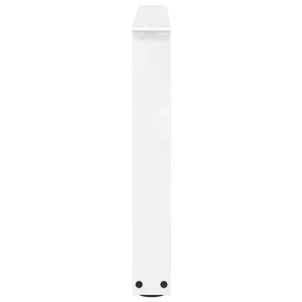 Couchtischbeine V-Form 2 Stück Weiß 70x(42-43,3) cm Stahl
