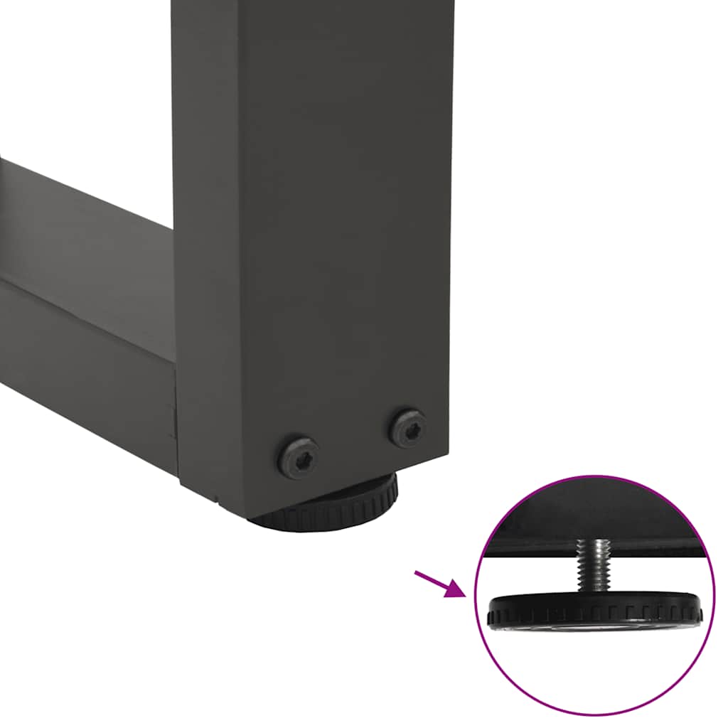 Couchtischbeine V-Form 2 Stück Anthrazit 70x(42-43,3) cm Stahl