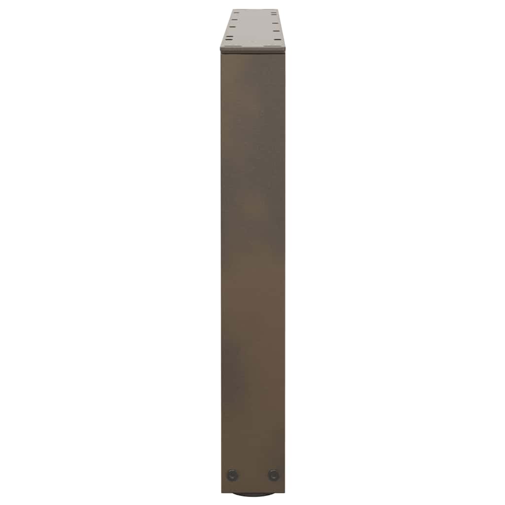 Couchtischbeine V-Form 2 Stück Naturstahl 70x(42-43,3) cm Stahl