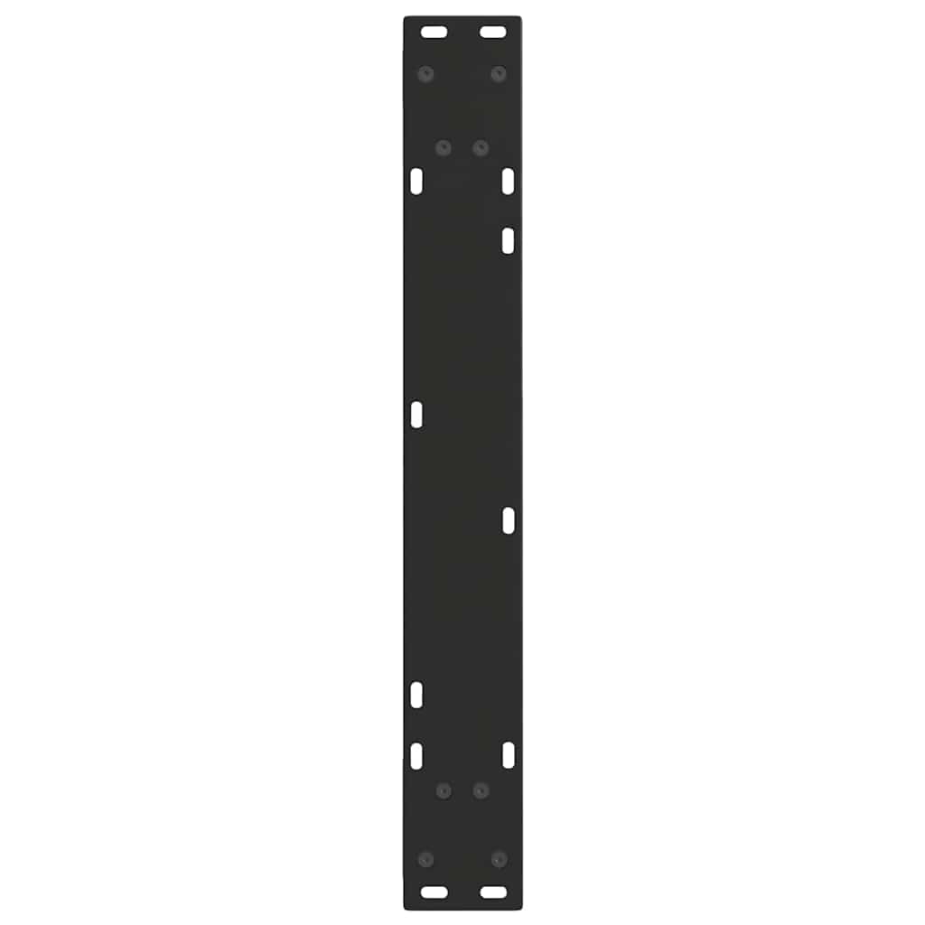 Esstisch Beine V-Form 2 Stück Schwarz 70x(72-73,3) cm Stahl