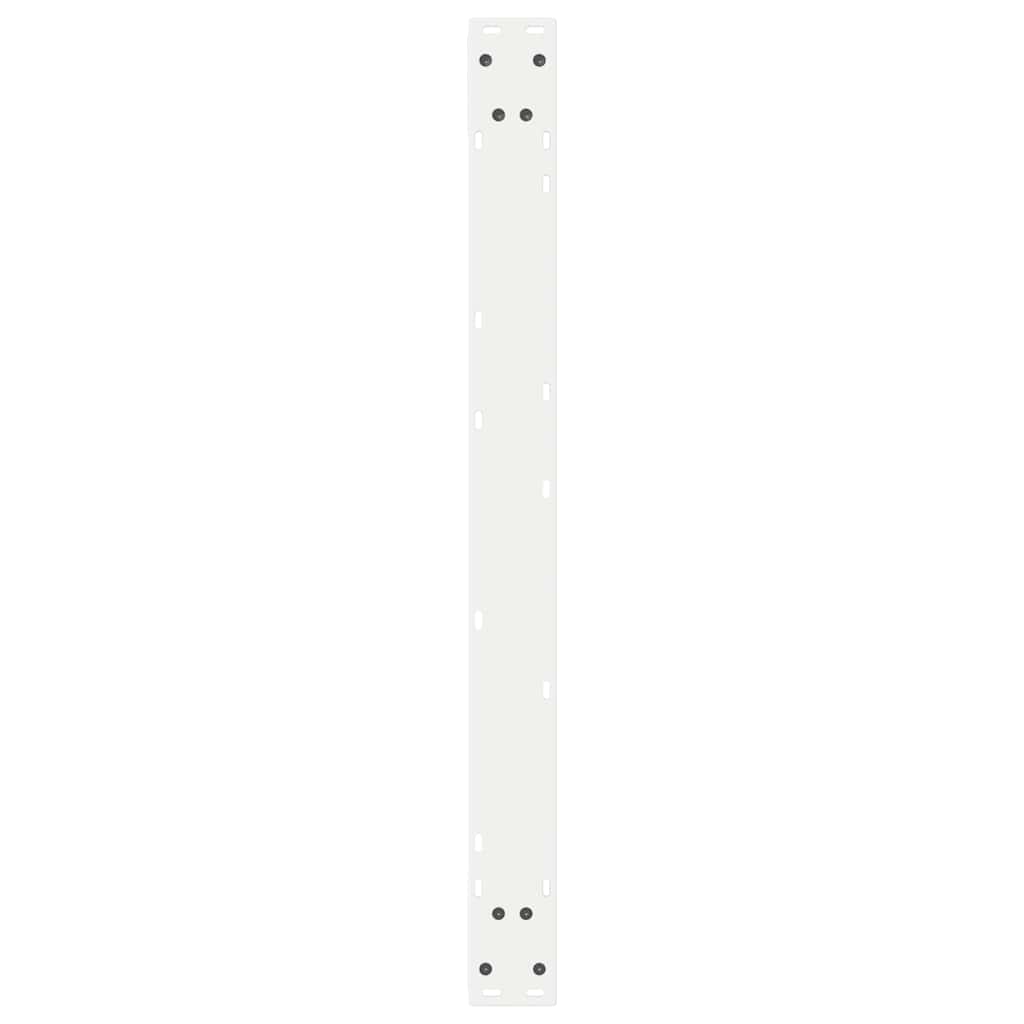 Esstischbeine 2 Stück Weiß 90x(72-73,3) cm Stahl