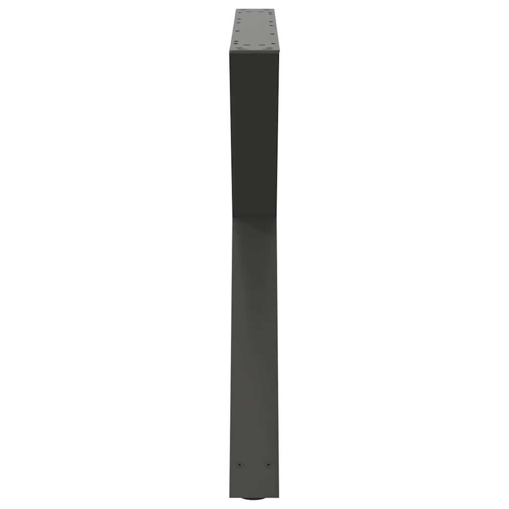 Esstisch Beine 2 Stück Anthrazit 90x(72-73,3) cm Stahl