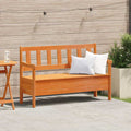 Bank Outdoor Braun 119 x 44 x 76 cm Massives Kiefernholz