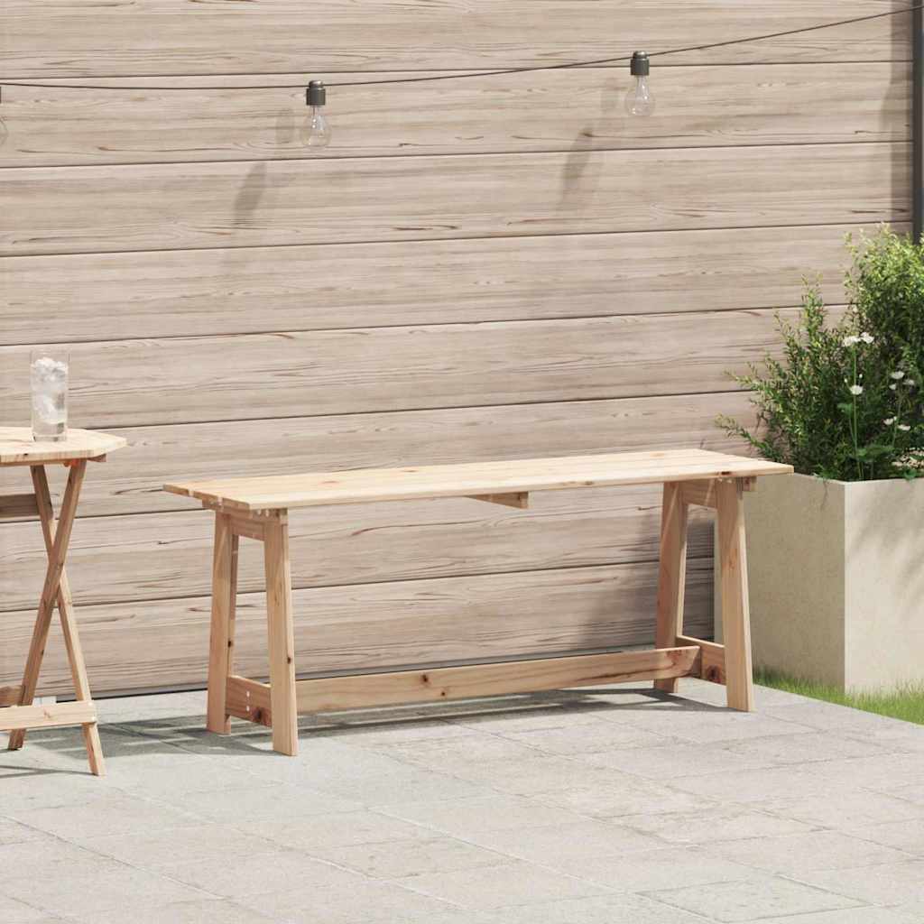 Bank Outdoor Natur 119 x 37 x 47 cm Massives Kiefernholz