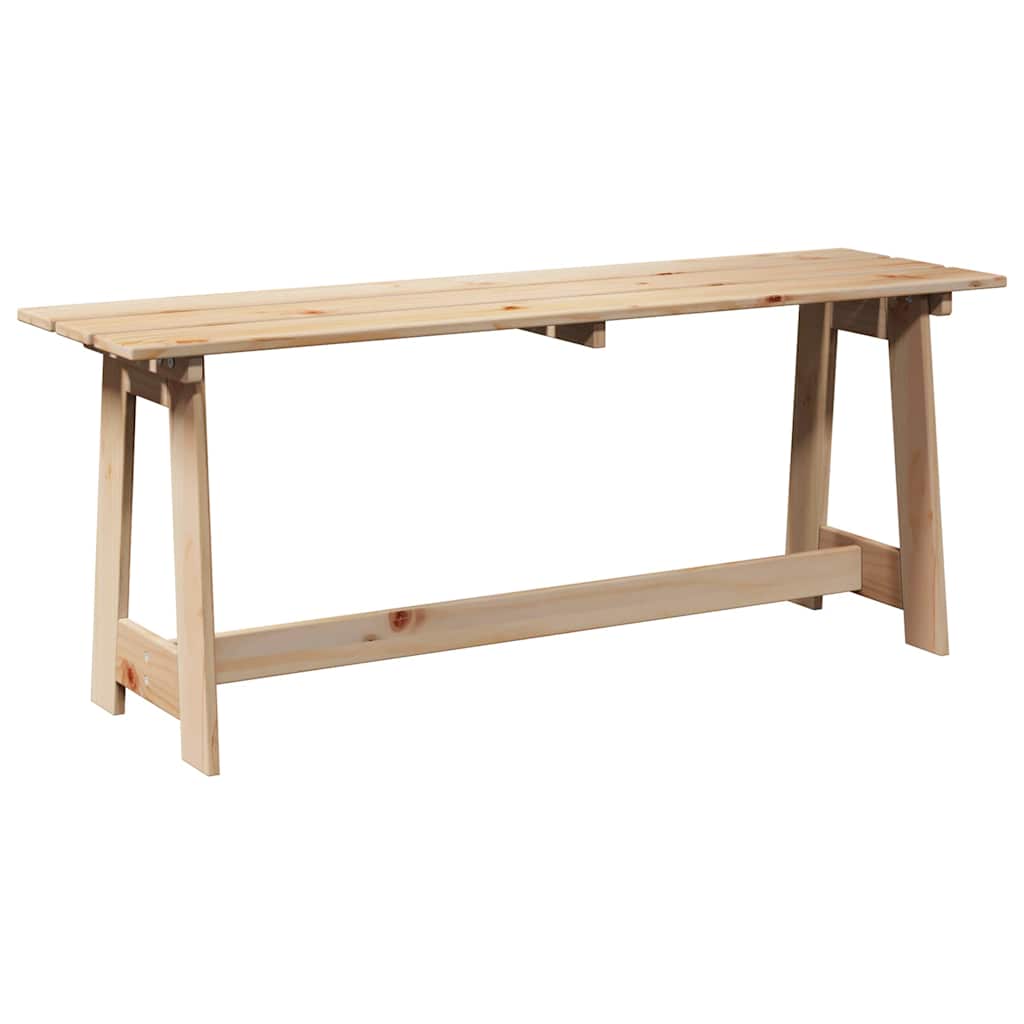 Bank Outdoor Natur 119 x 37 x 47 cm Massives Kiefernholz