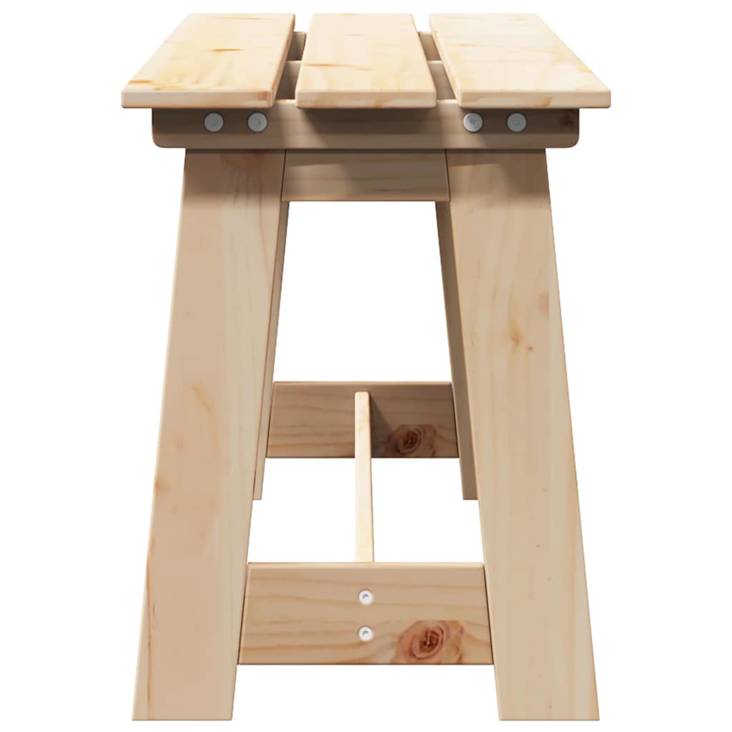 Bank Outdoor Natur 119 x 37 x 47 cm Massives Kiefernholz