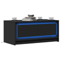 LED-Couchtisch Schwarz Holzwerkstoff