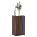 LED-Sideboard Braun Eichen-Optik 42,5x34x85 cm Holzwerkstoff