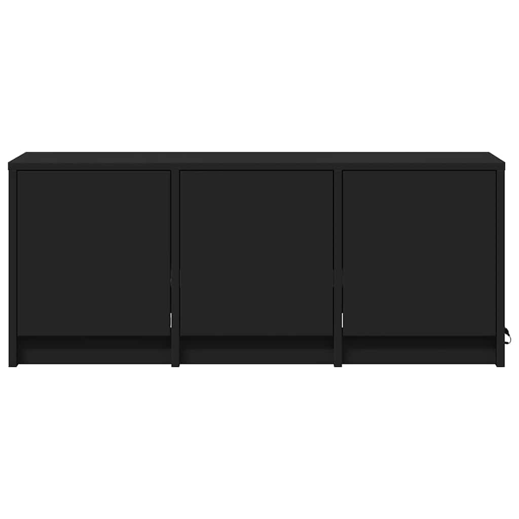 TV-Schrank LED Schwarz 97x34x40 cm Holzwerkstoff
