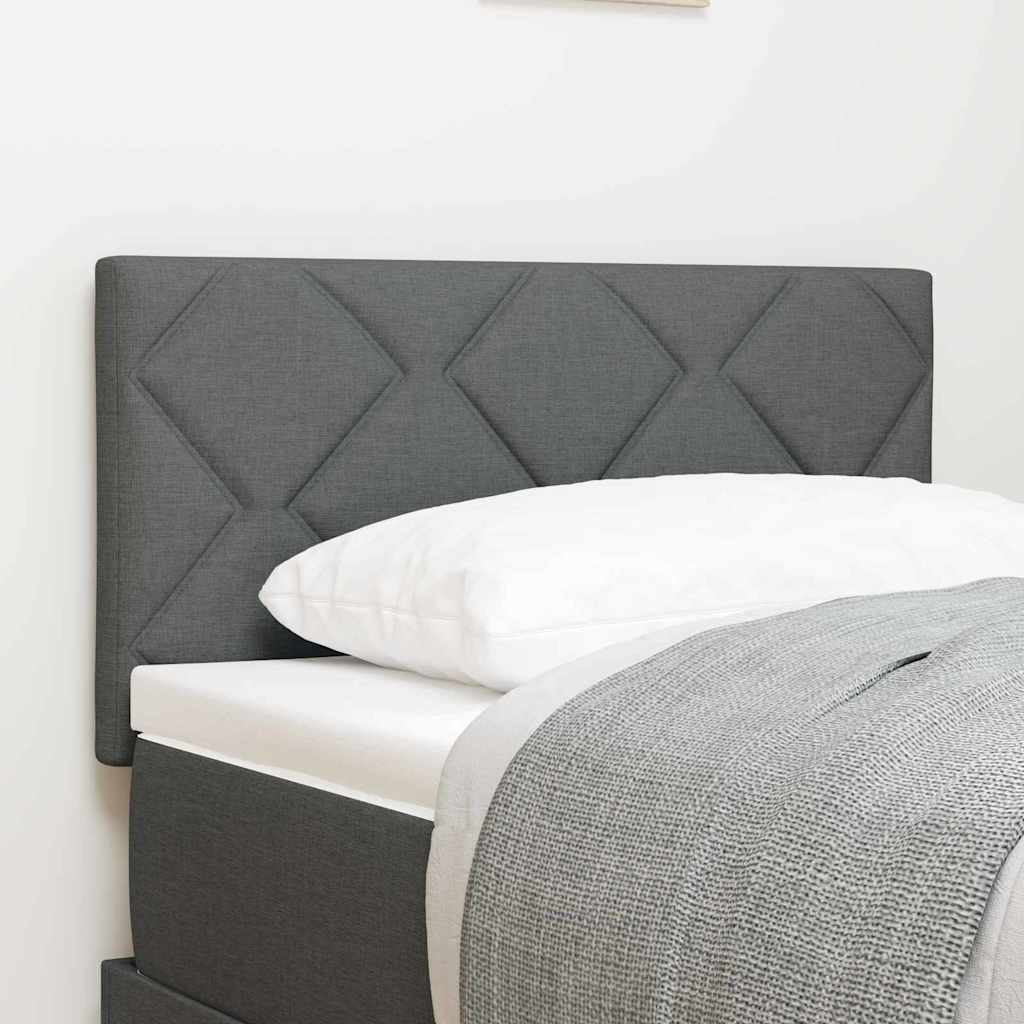 LED Kopfteil Grau 80 cm Stoff