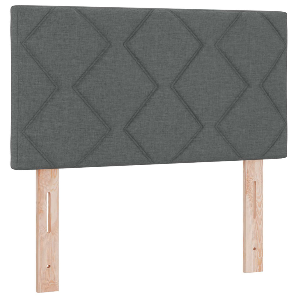LED Kopfteil Grau 80 cm Stoff