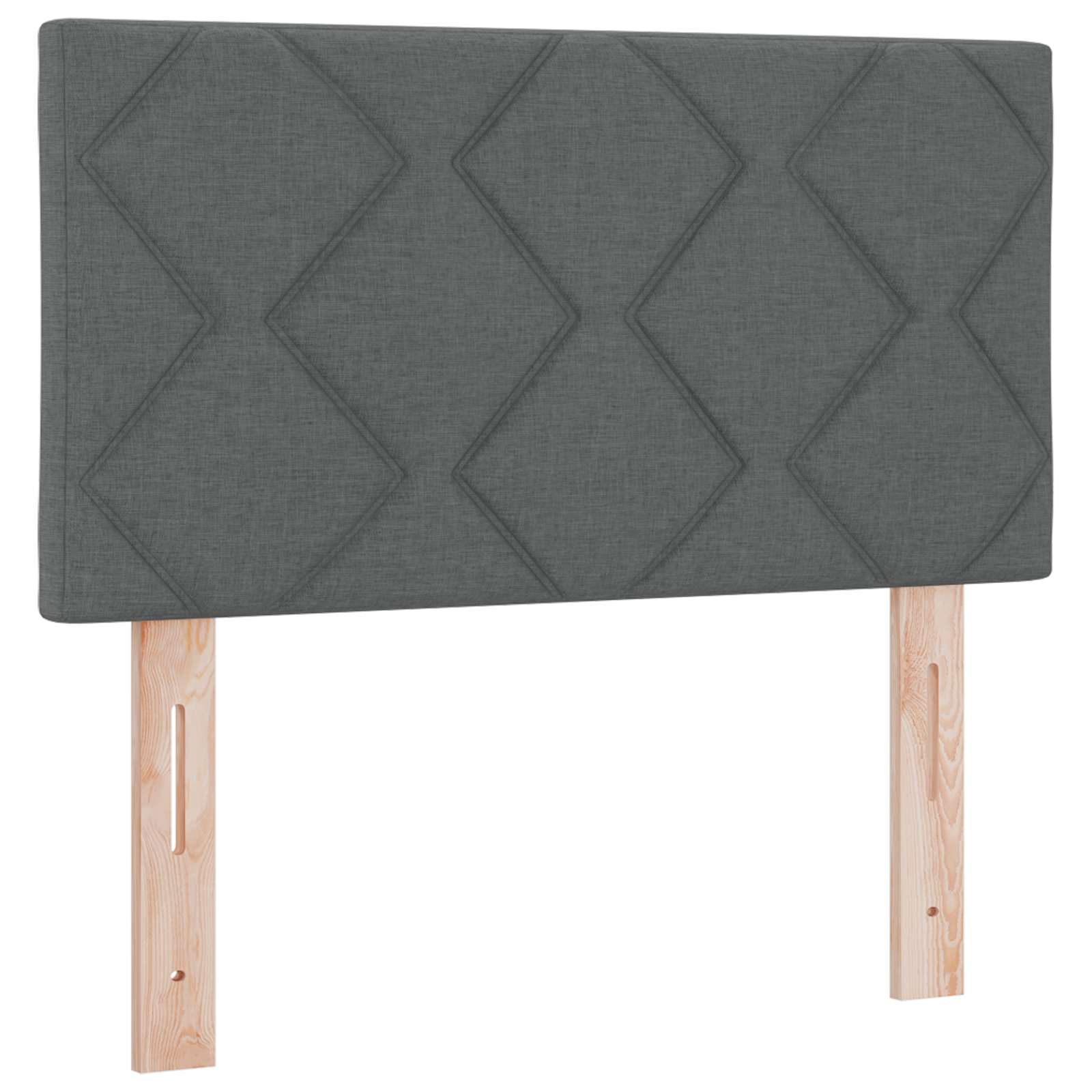 LED Kopfteil Grau 80 cm Stoff