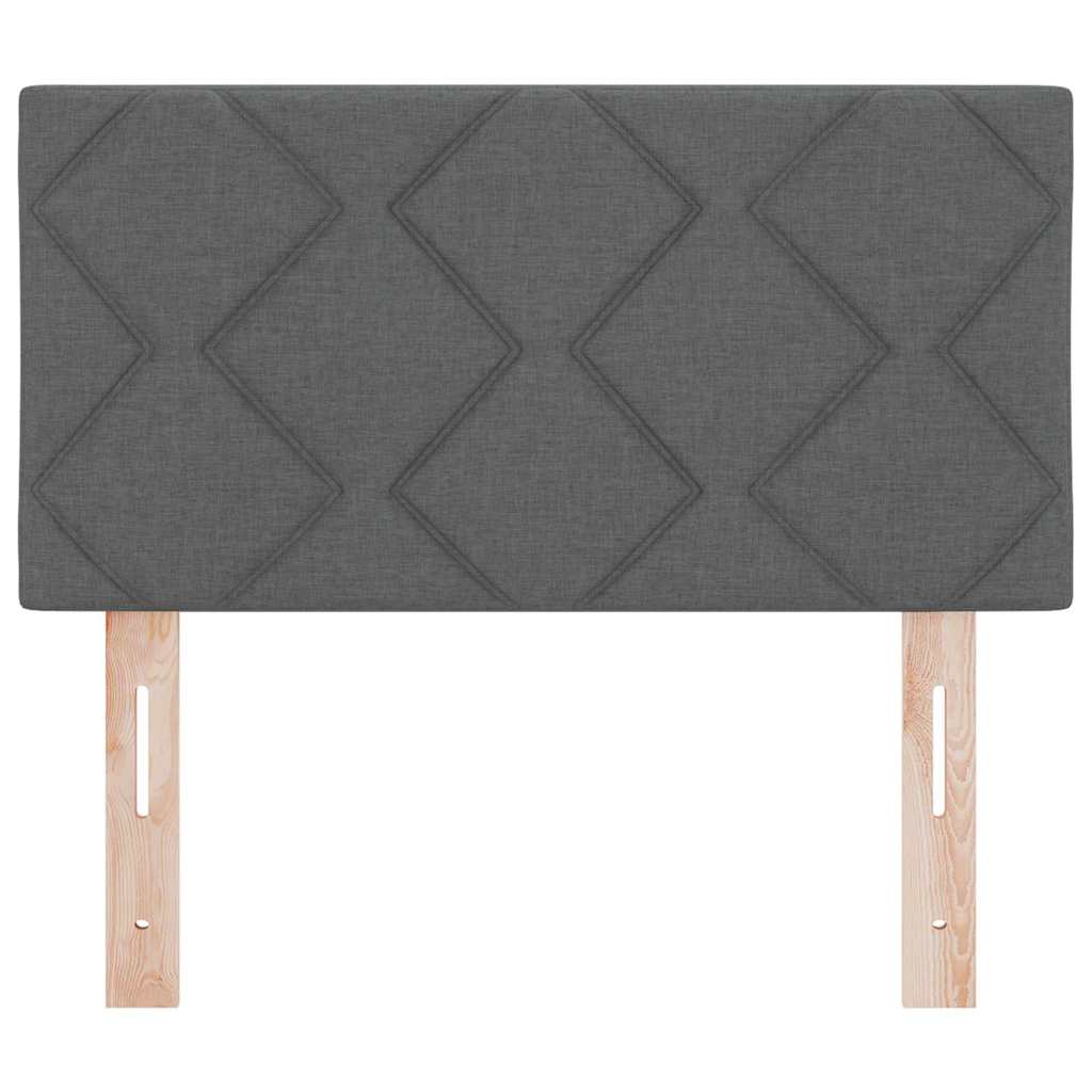 LED Kopfteil Grau 80 cm Stoff