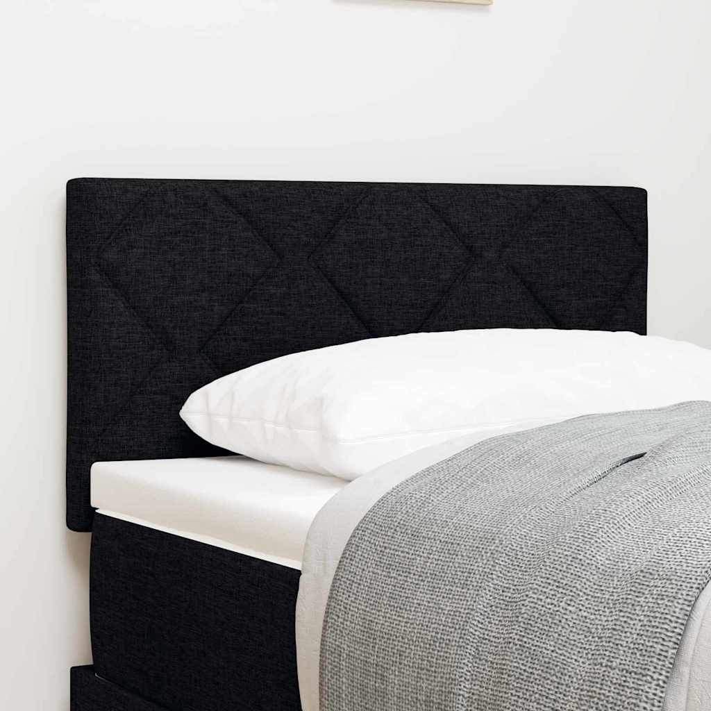 LED Kopfteil Schwarz 80 cm Stoff