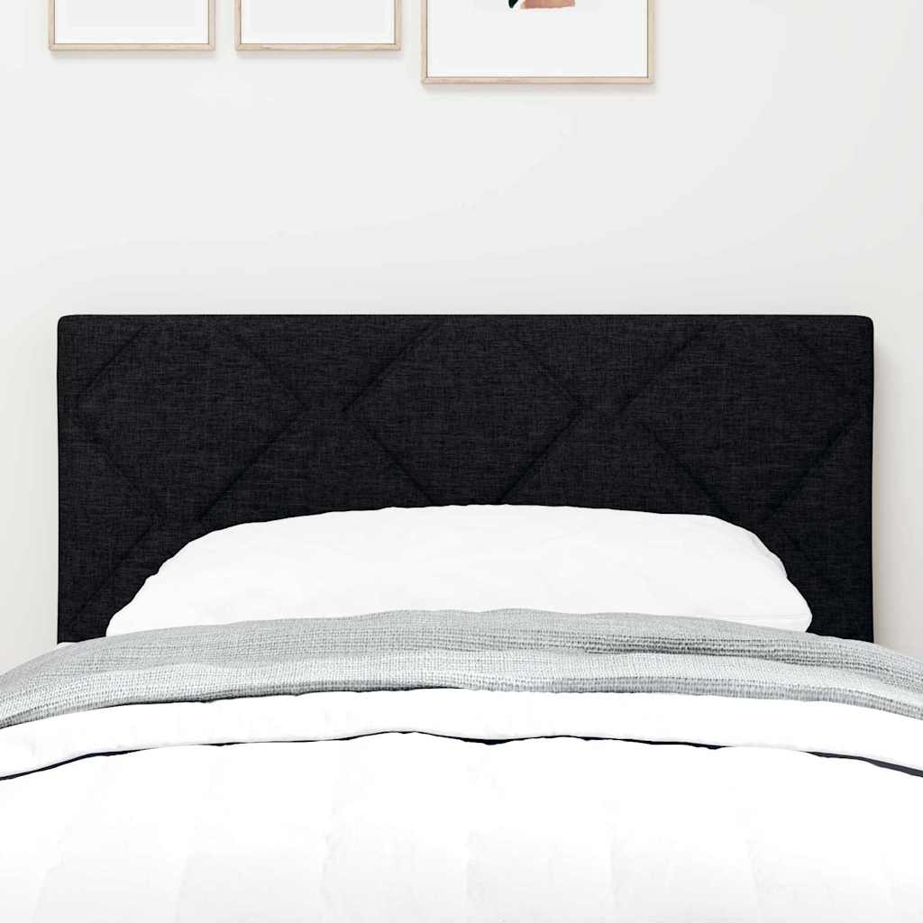 LED Kopfteil Schwarz 80 cm Stoff