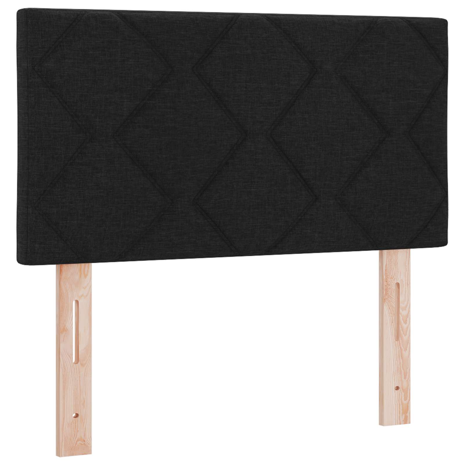 LED Kopfteil Schwarz 80 cm Stoff