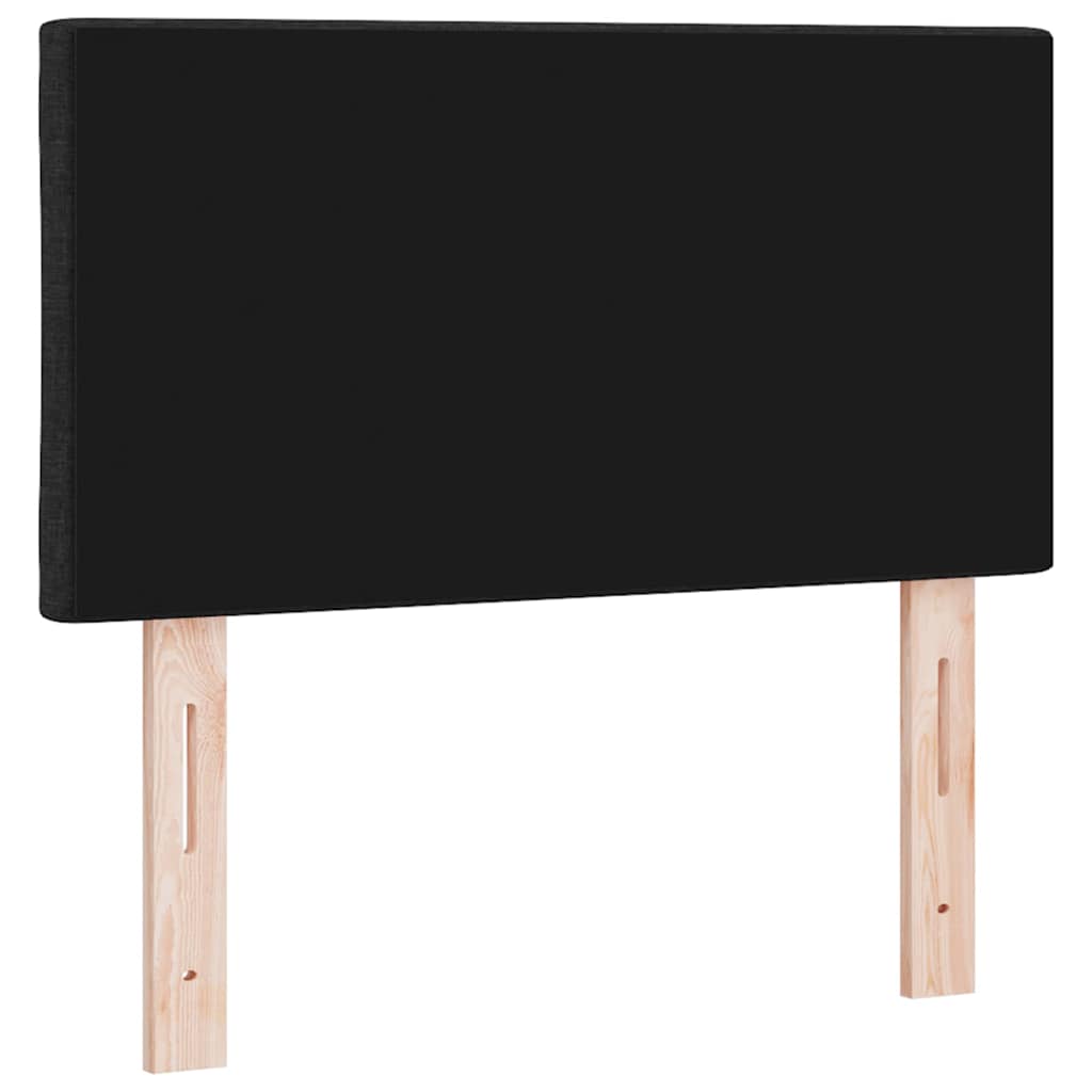 LED Kopfteil Schwarz 80 cm Stoff