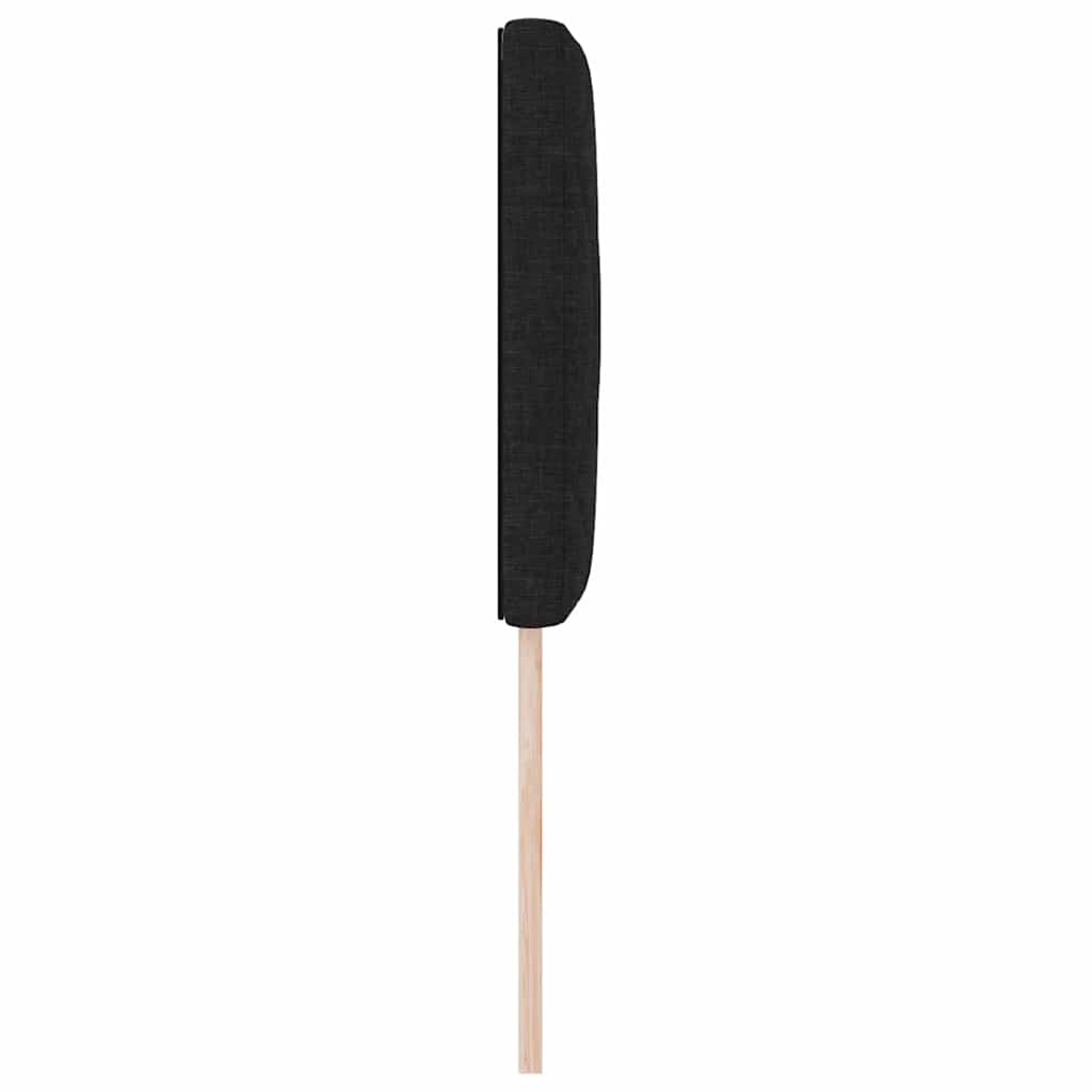 LED Kopfteil Schwarz 80 cm Stoff