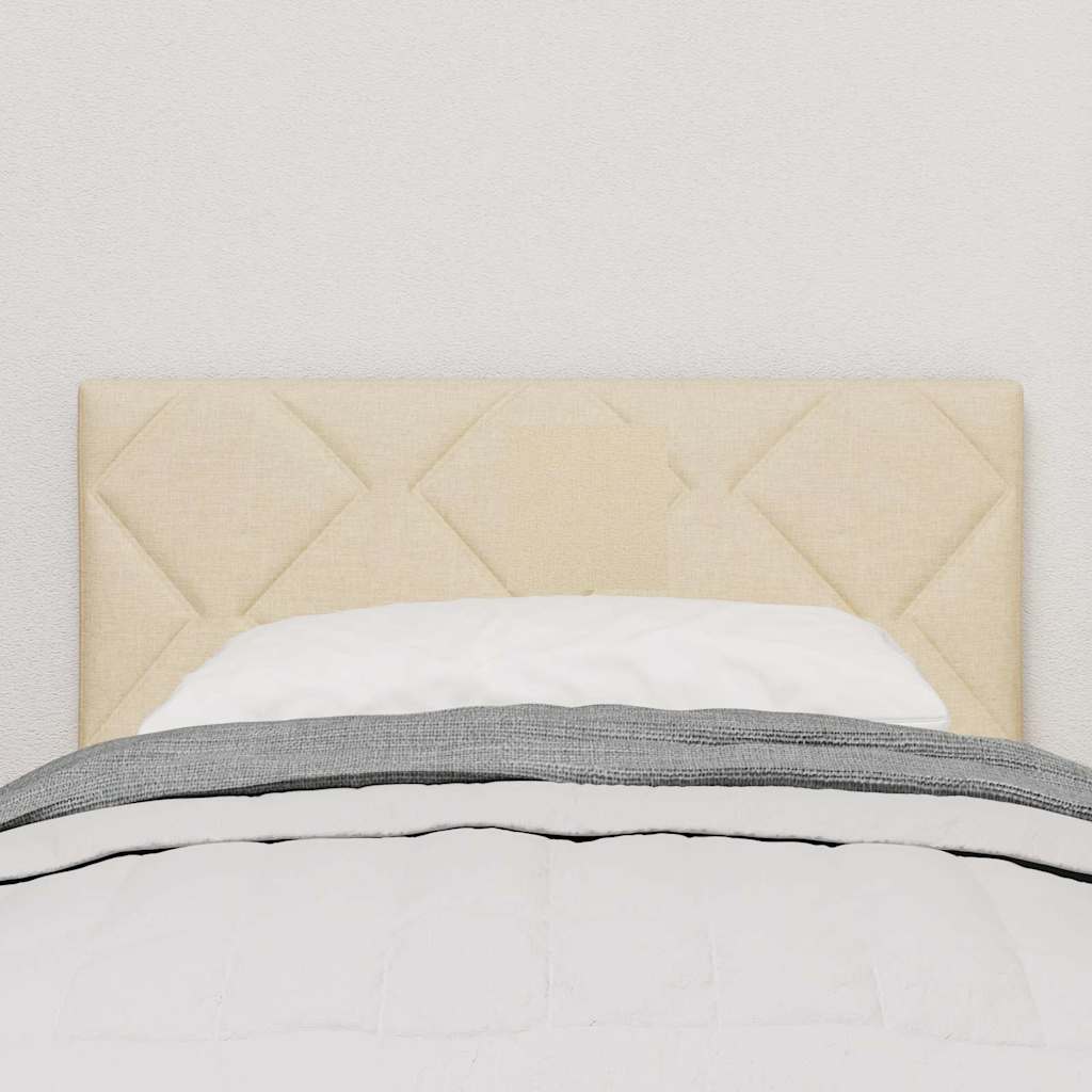 LED Kopfteil Creme 80 cm Stoff