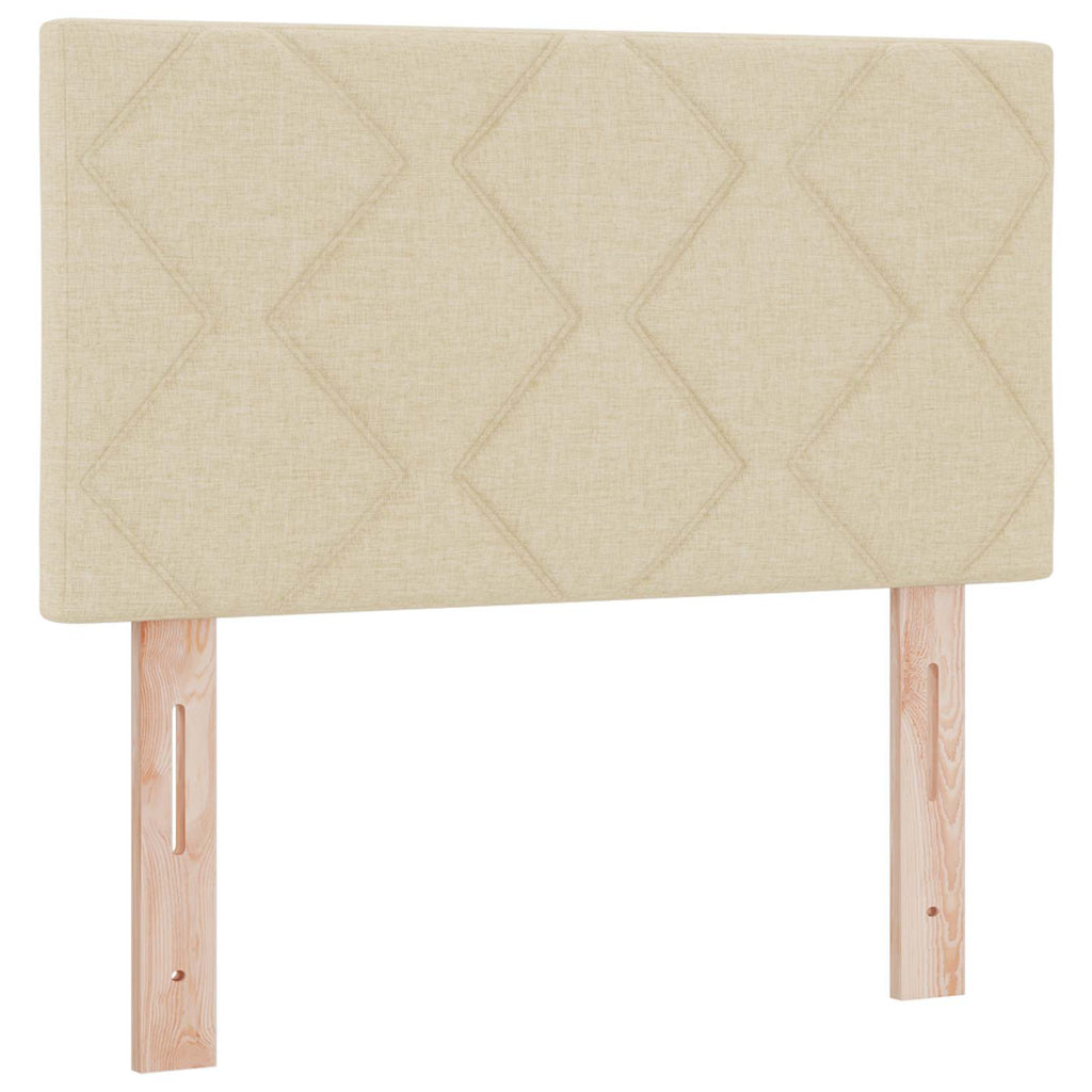 LED Kopfteil Creme 80 cm Stoff
