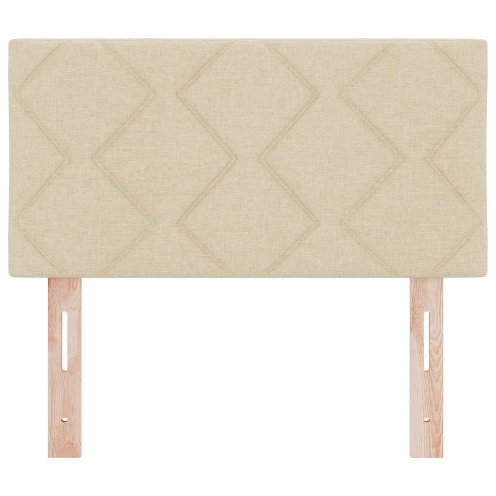 LED Kopfteil Creme 80 cm Stoff