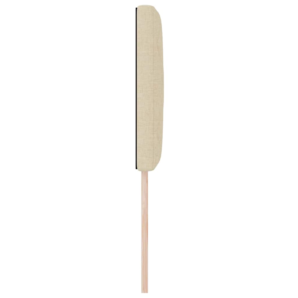LED Kopfteil Creme 80 cm Stoff