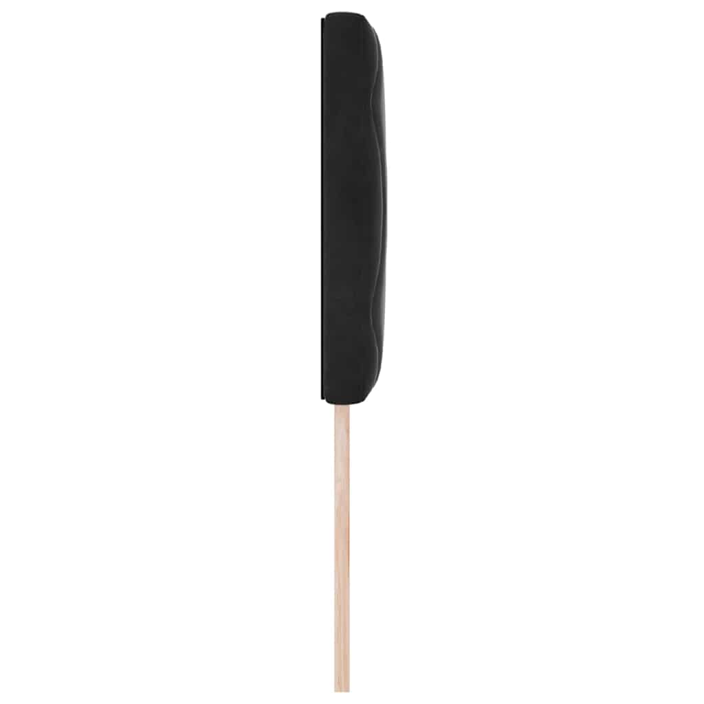 LED Kopfteil Schwarz 80 cm Samt
