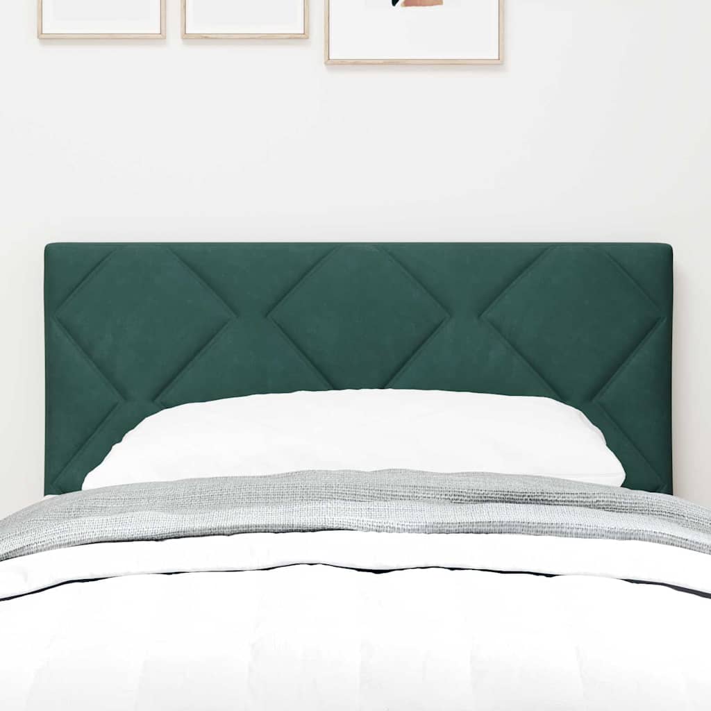 LED Kopfteil Dunkelgrün 80 cm Samt
