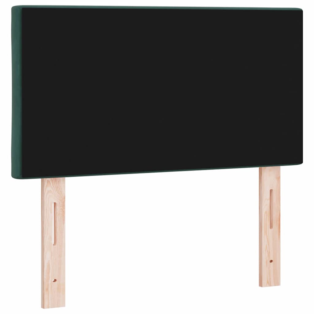 LED Kopfteil Dunkelgrün 80 cm Samt