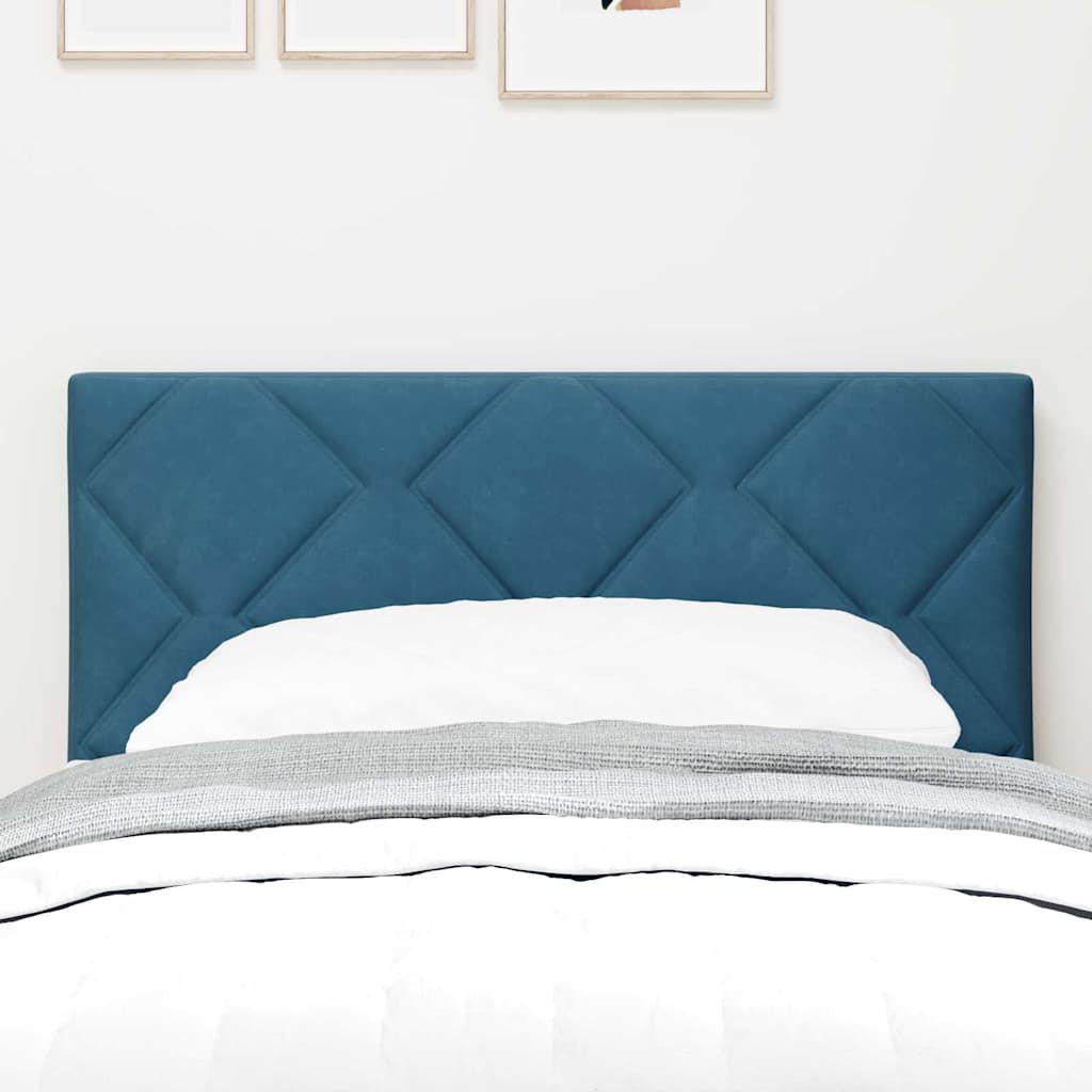 LED Kopfteil Dunkelblau 80 cm Samt