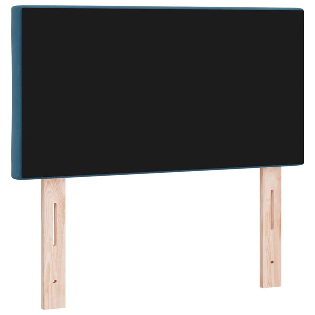 LED Kopfteil Dunkelblau 80 cm Samt