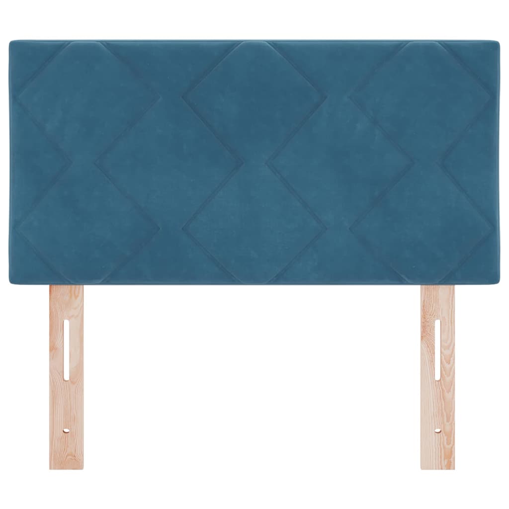 LED Kopfteil Dunkelblau 80 cm Samt
